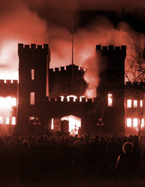 Nichols Hall Burning